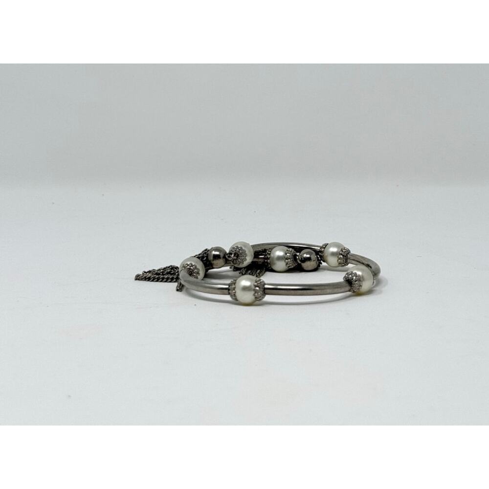 Miriam Haskell Style Double Loop Bracelet Vintage… - image 4